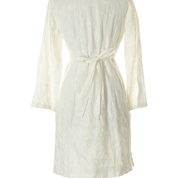 Lilly Pulitzer white shell beaded tunic dress L - Picture 2 of 7